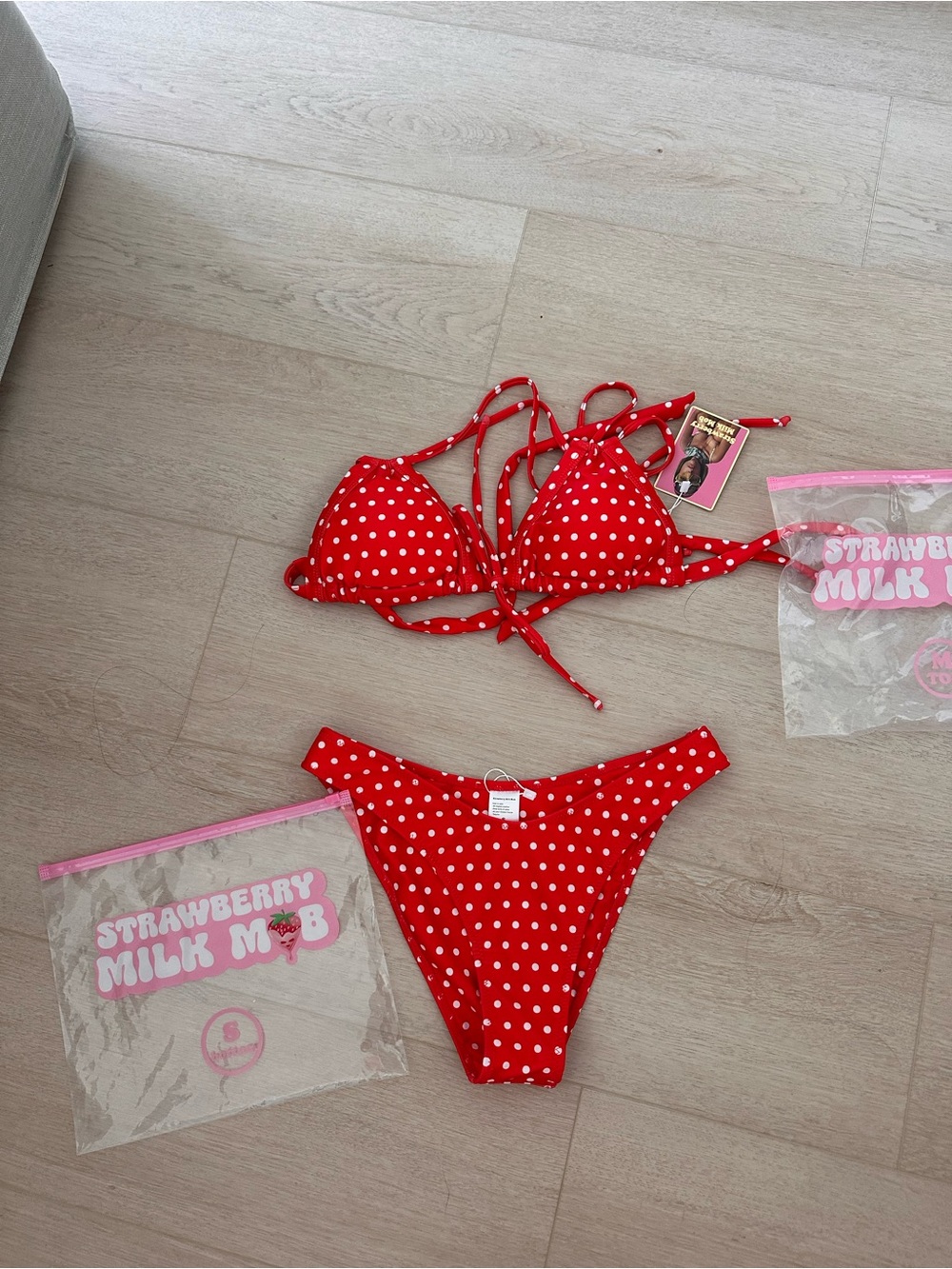 Strawberry milk mob bikini
